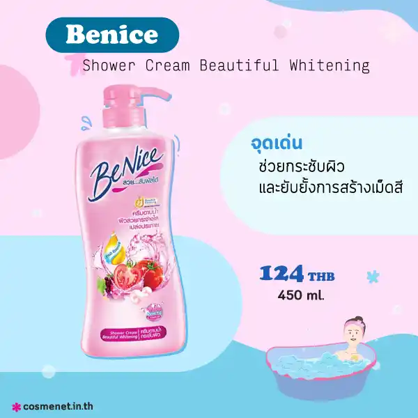 Benice Shower Cream Beautiful Whitening