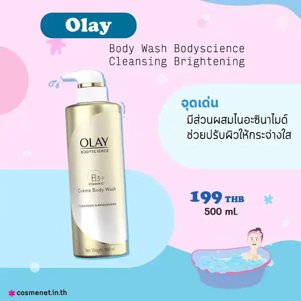 Olay Body Wash Body science Cleansing Brightening