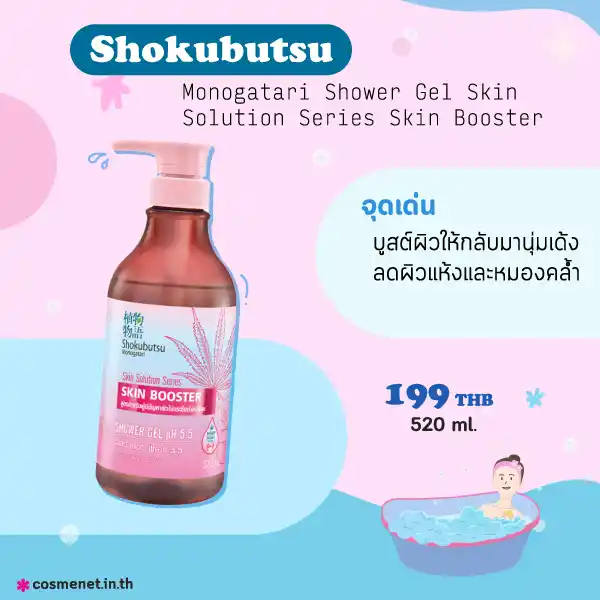 Shokubutsu Monogatari Shower Gel Skin Solution Series Skin Booster
